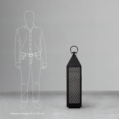 Black Mesh Lantern Large