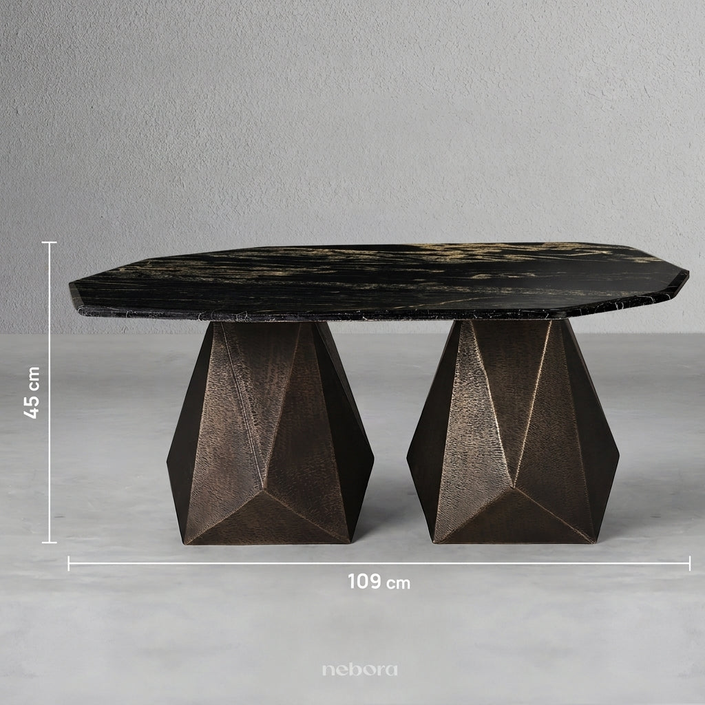 Facet Marble Coffee Table