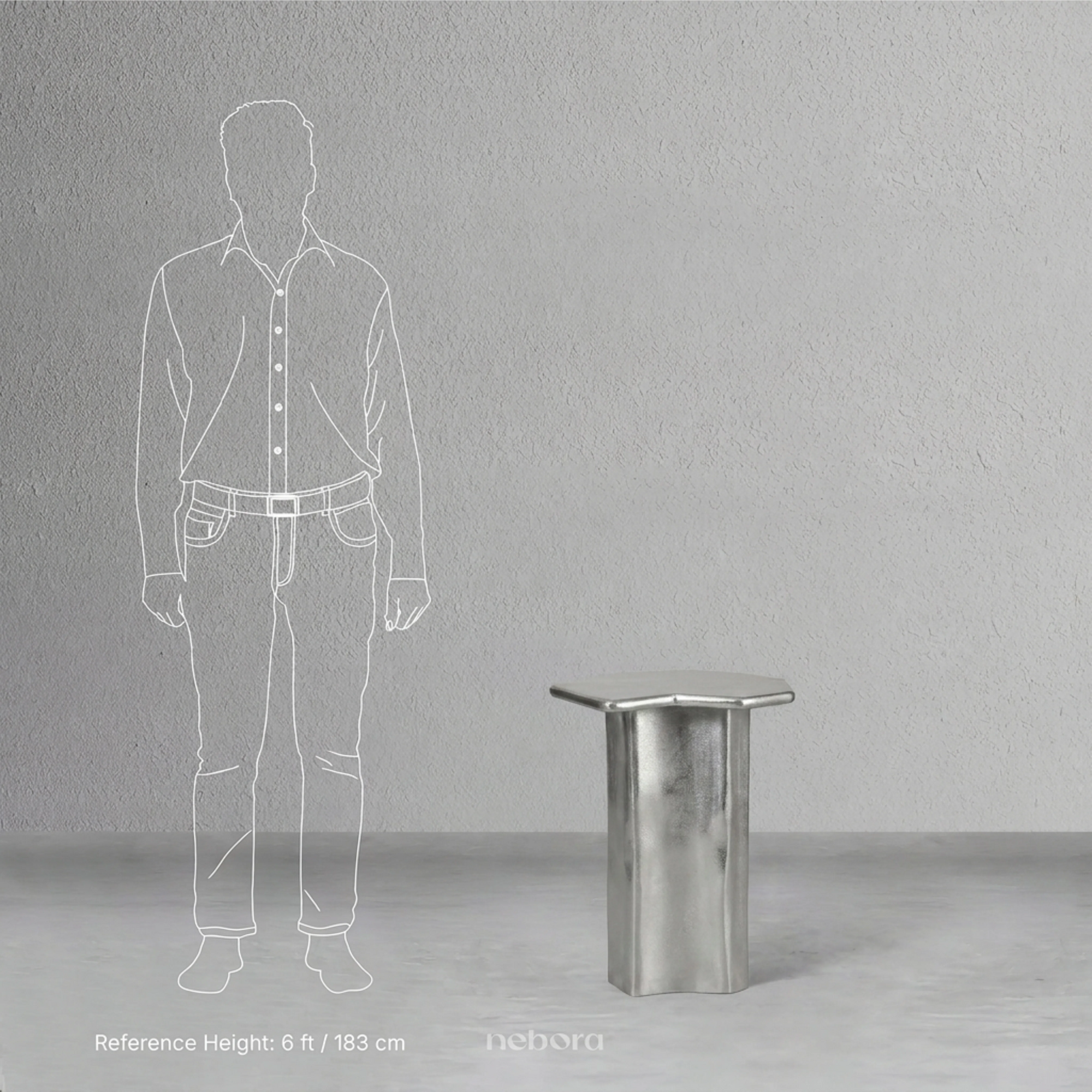 Stela Side Table Silver