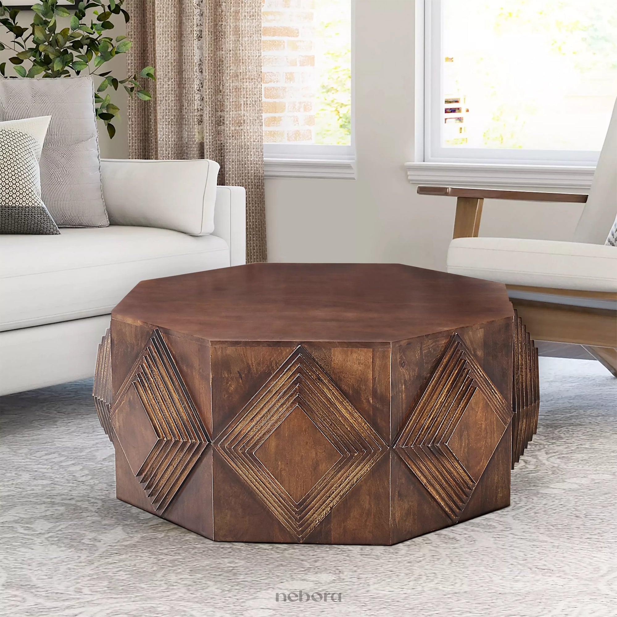 Geo Carve Coffee Table