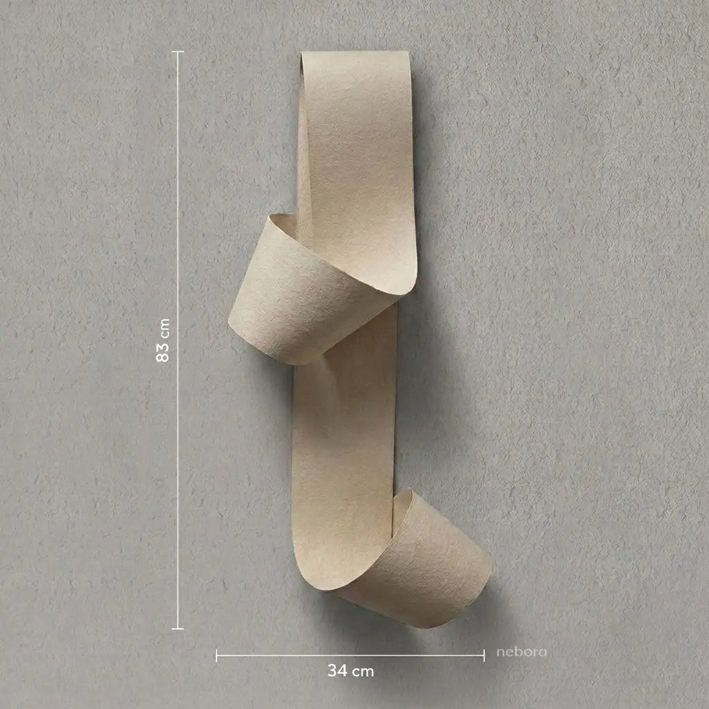 Ribbon Wall Art Beige