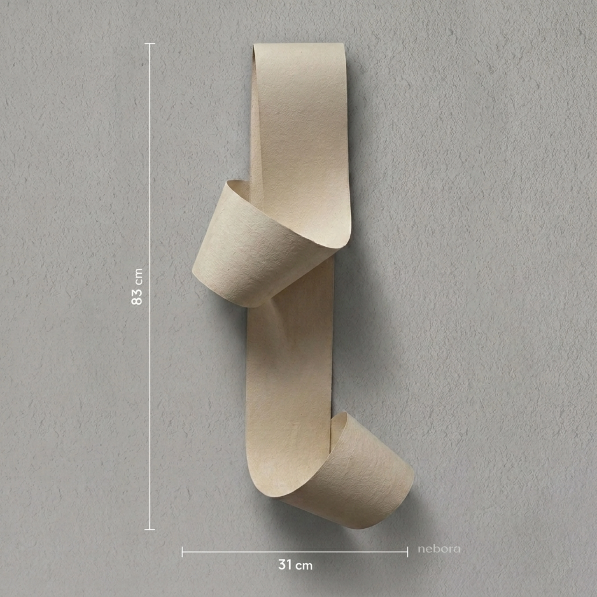 Ribbon Wall Art Beige