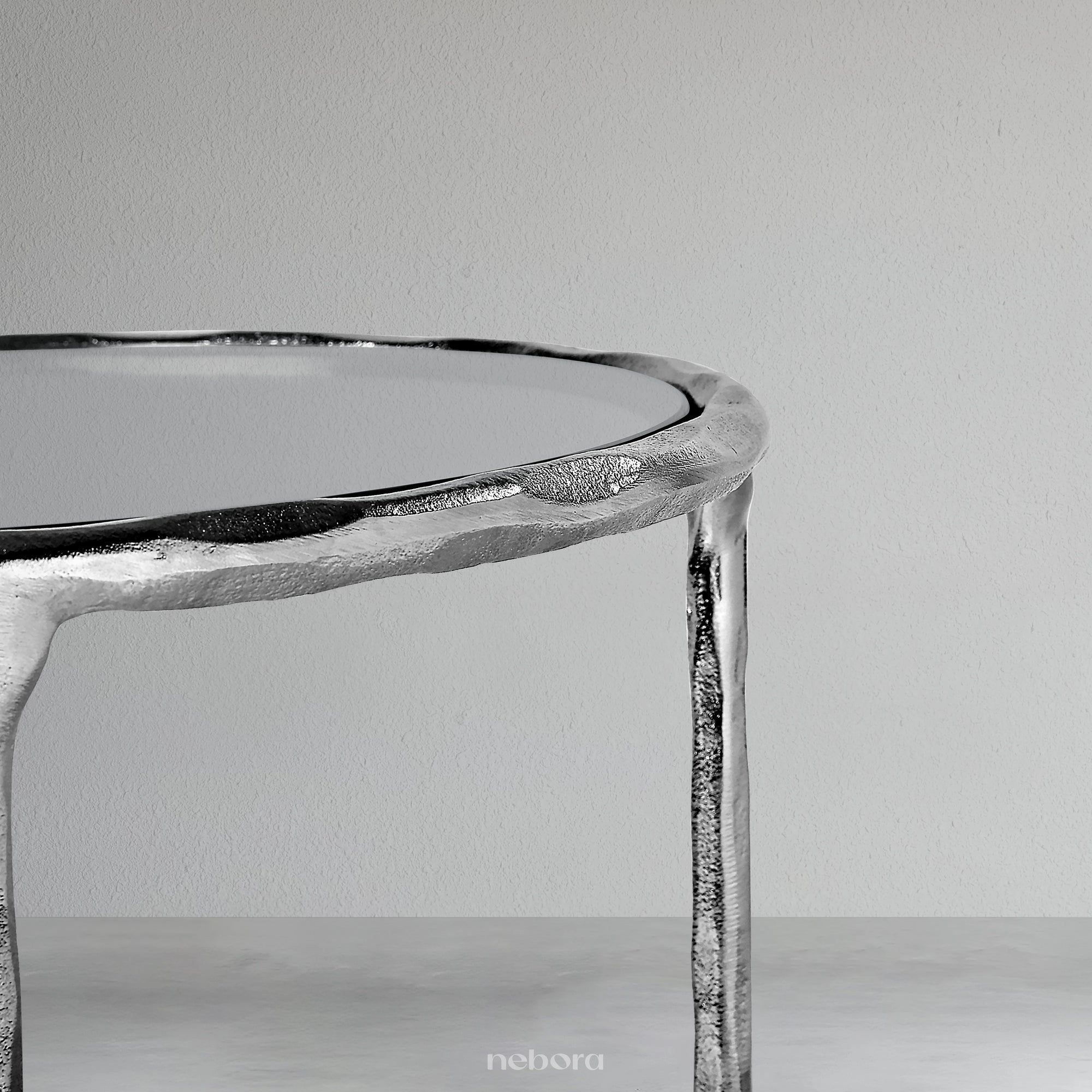 Lunar Hammered Side Table