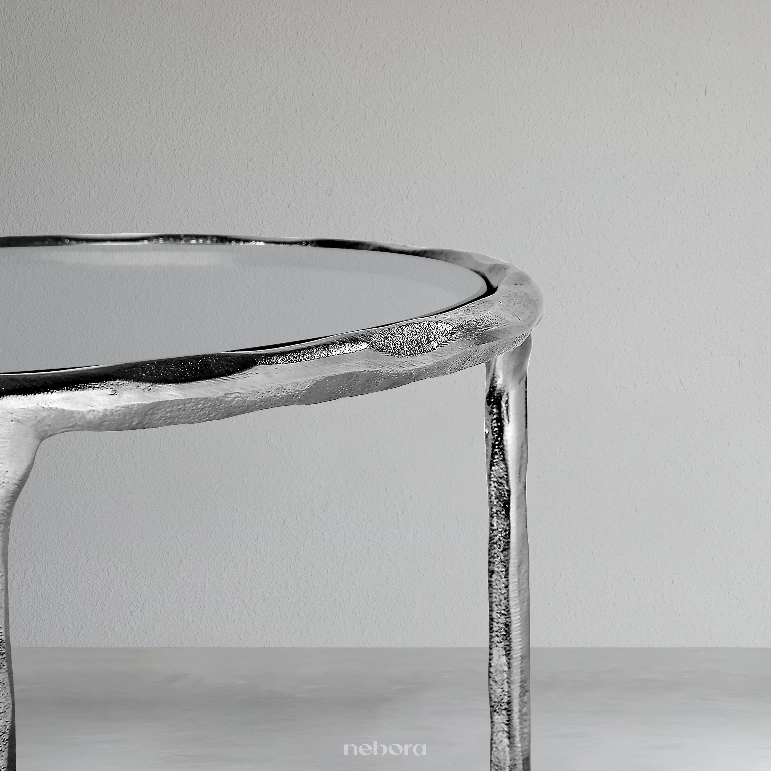 Lunar Hammered Side Table