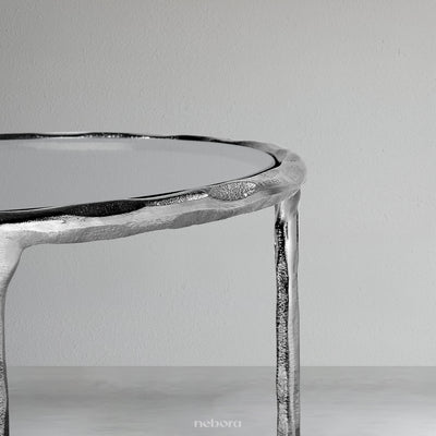 Lunar Hammered Side Table