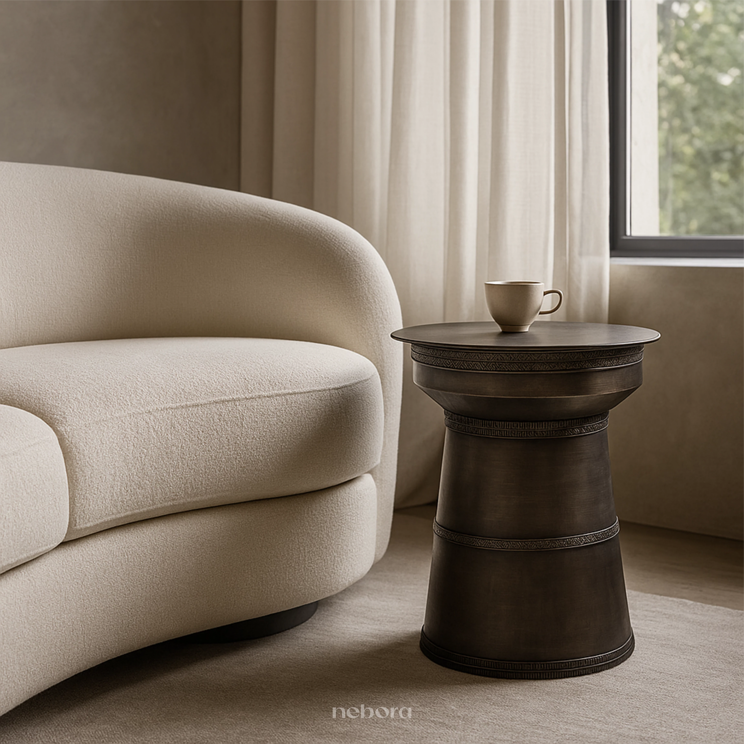 Ravenna Metal Side Table - Product Image 