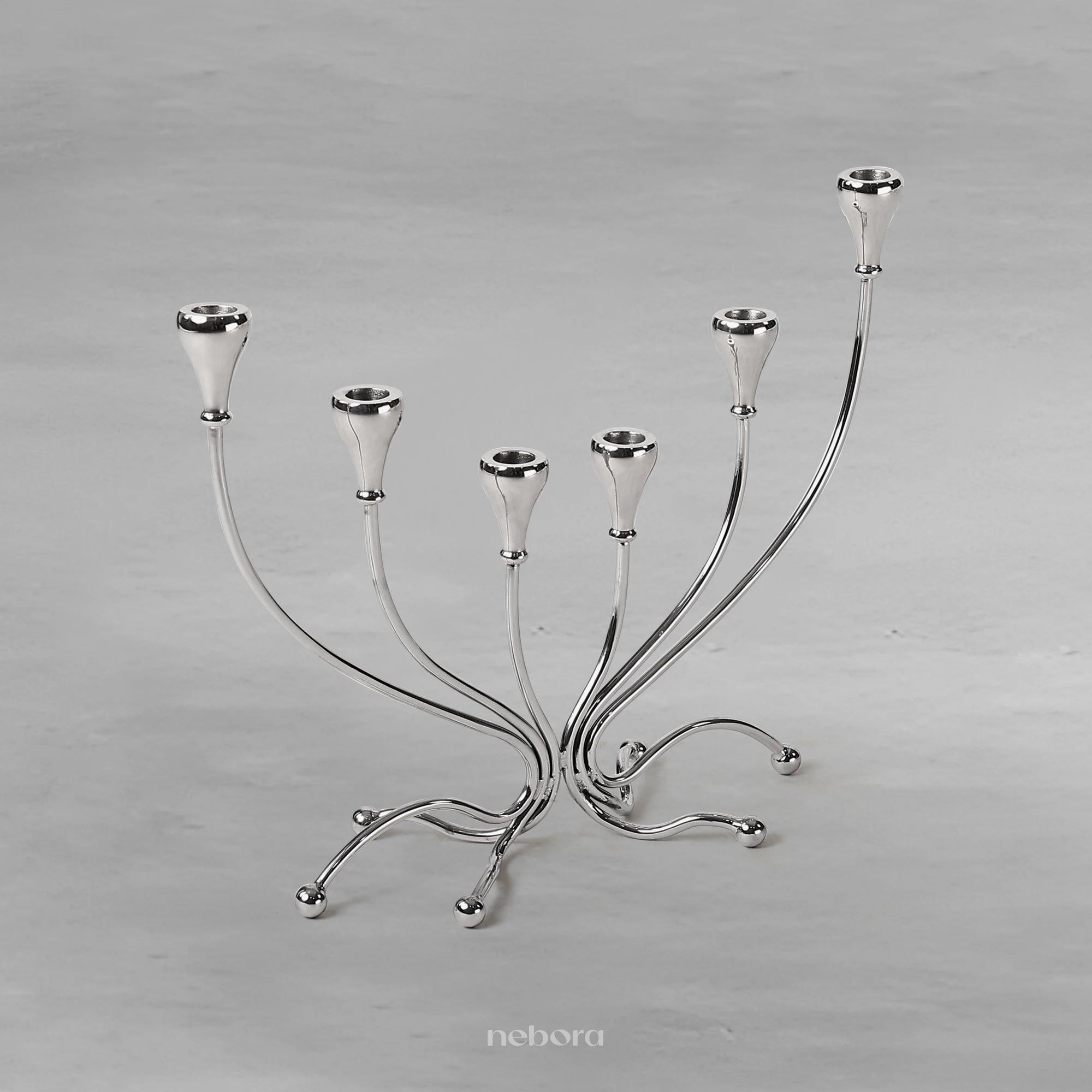 Ribbon Candelabrum 6 Tall