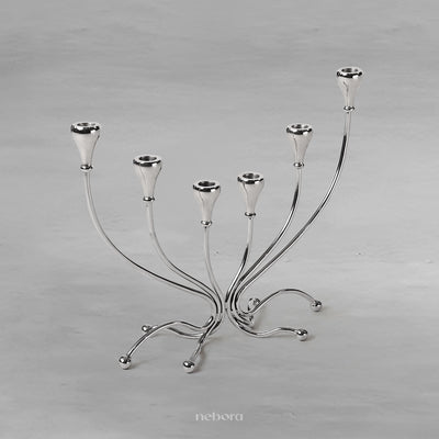 Ribbon Candelabrum 6 Tall