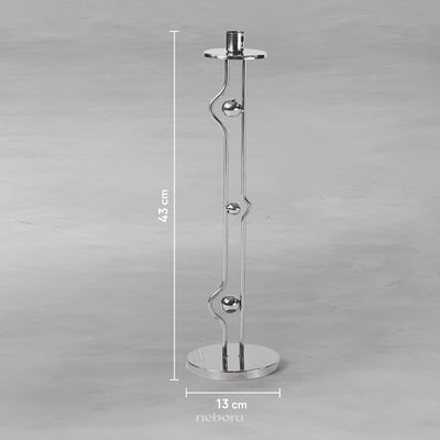 Metal Orb Candle Holder Large