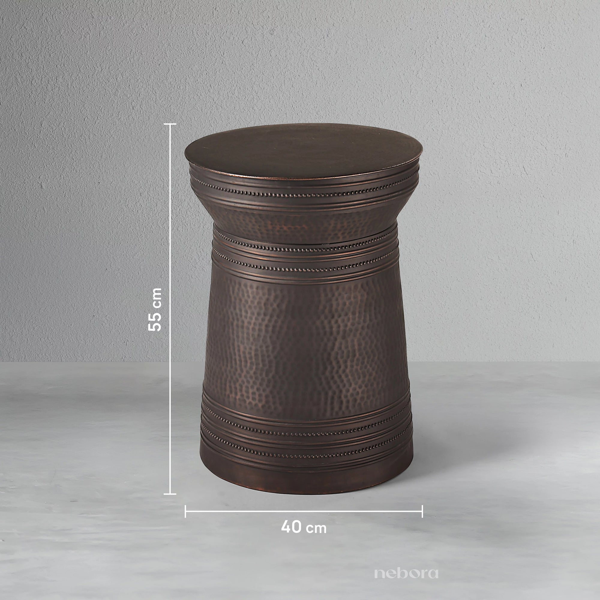 Ravenna Metal Drum Side Table