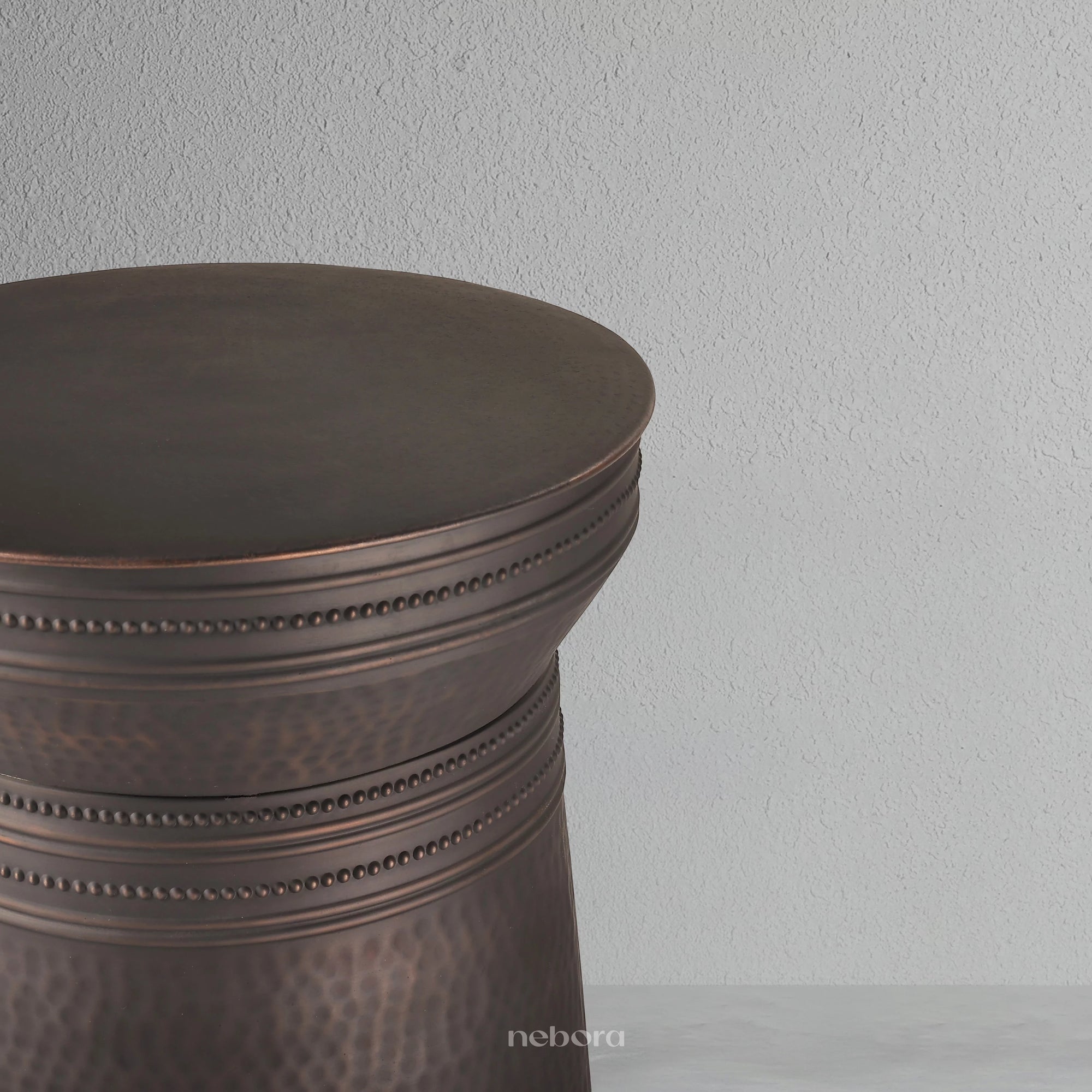 Ravenna Metal Drum Side Table