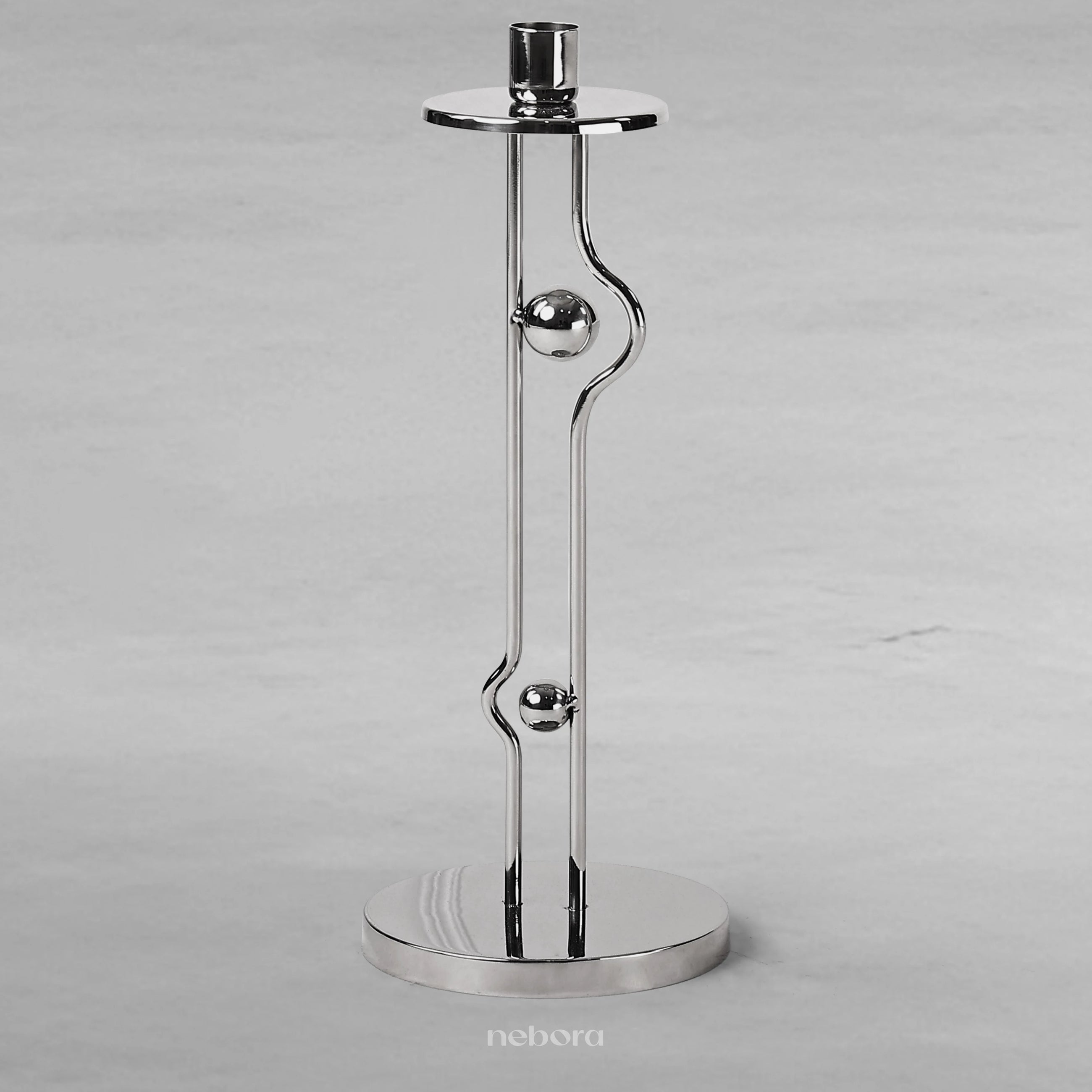 Metal Orb Candle Holder Small