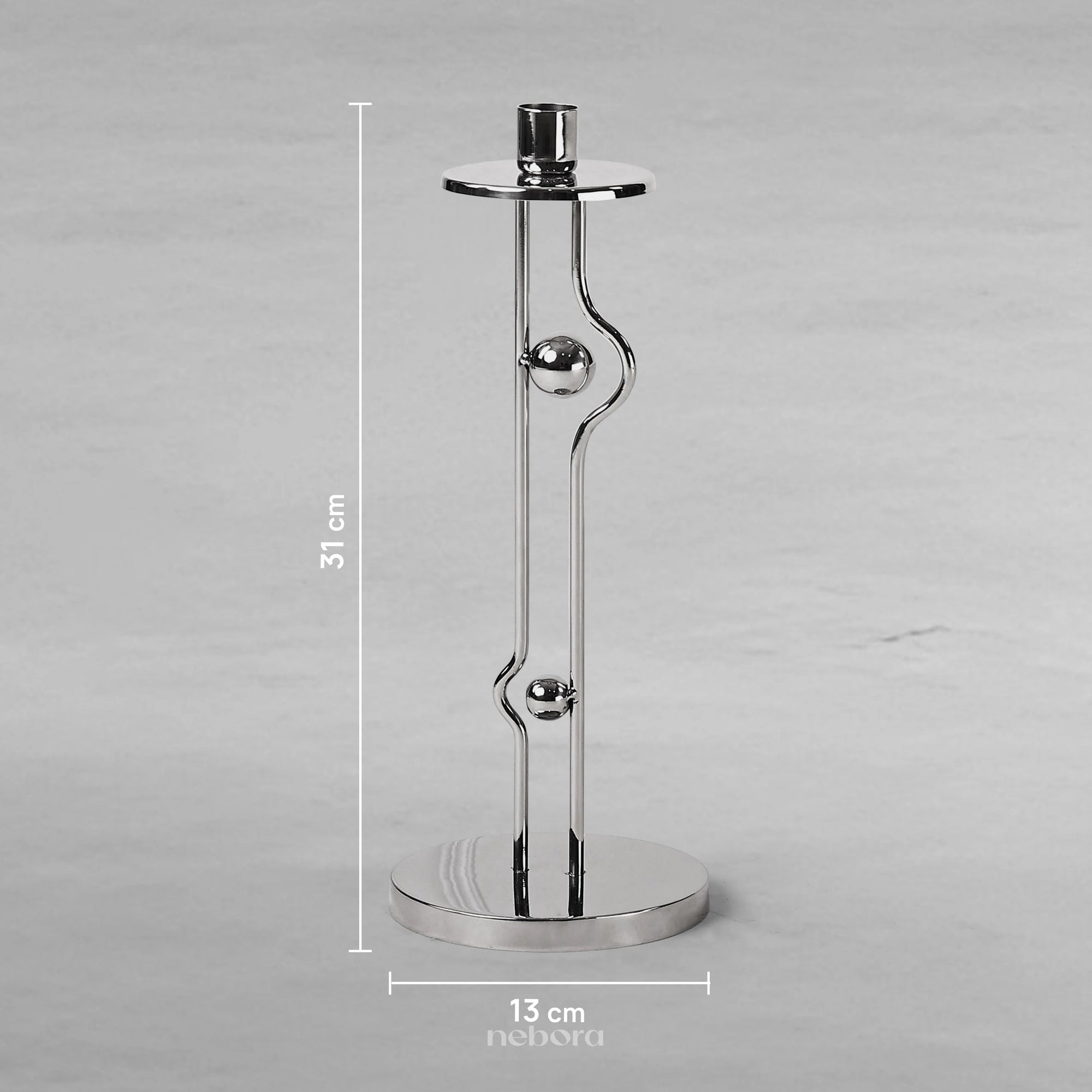 Metal Orb Candle Holder Small