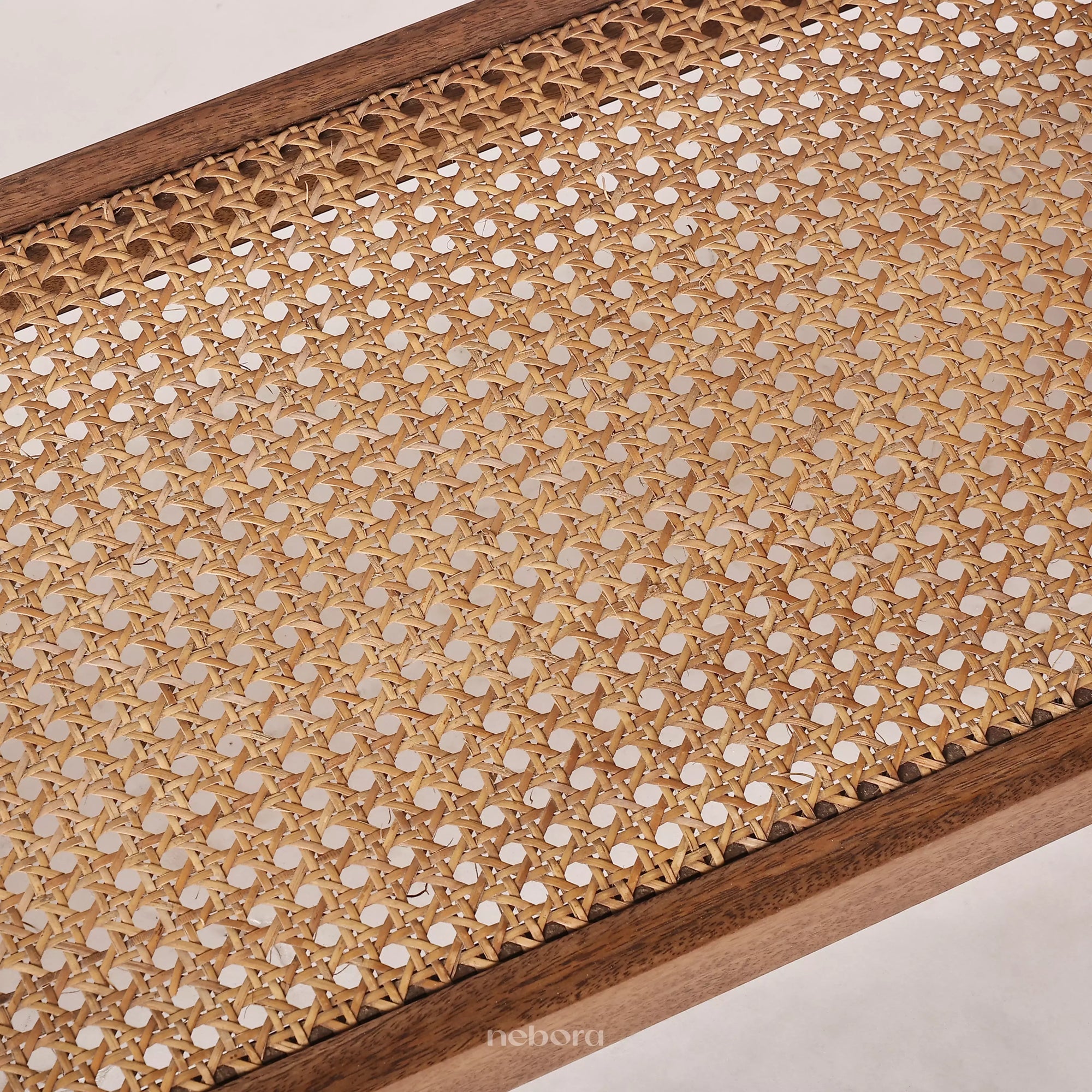 Cane Hearth Console