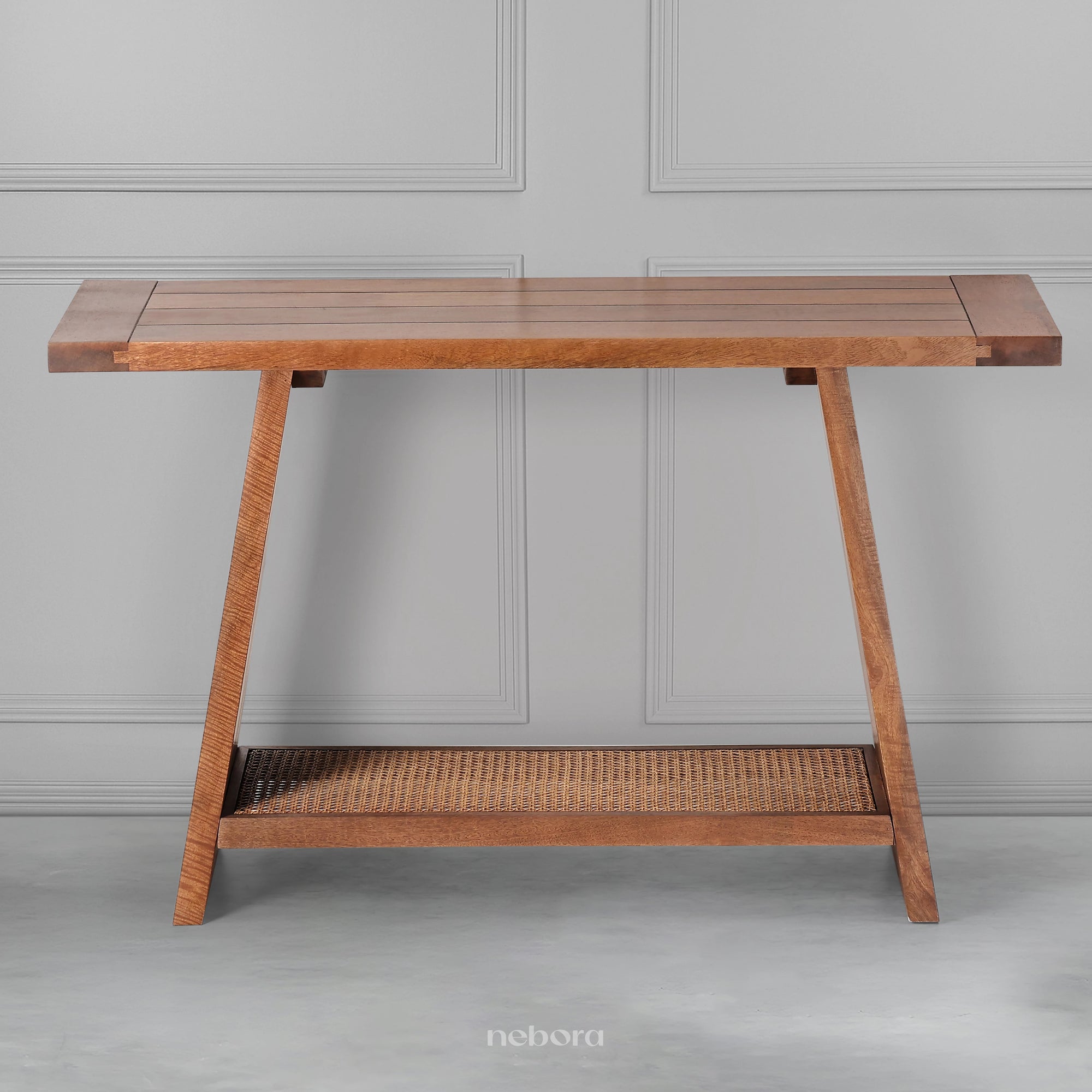 Cane Hearth Console