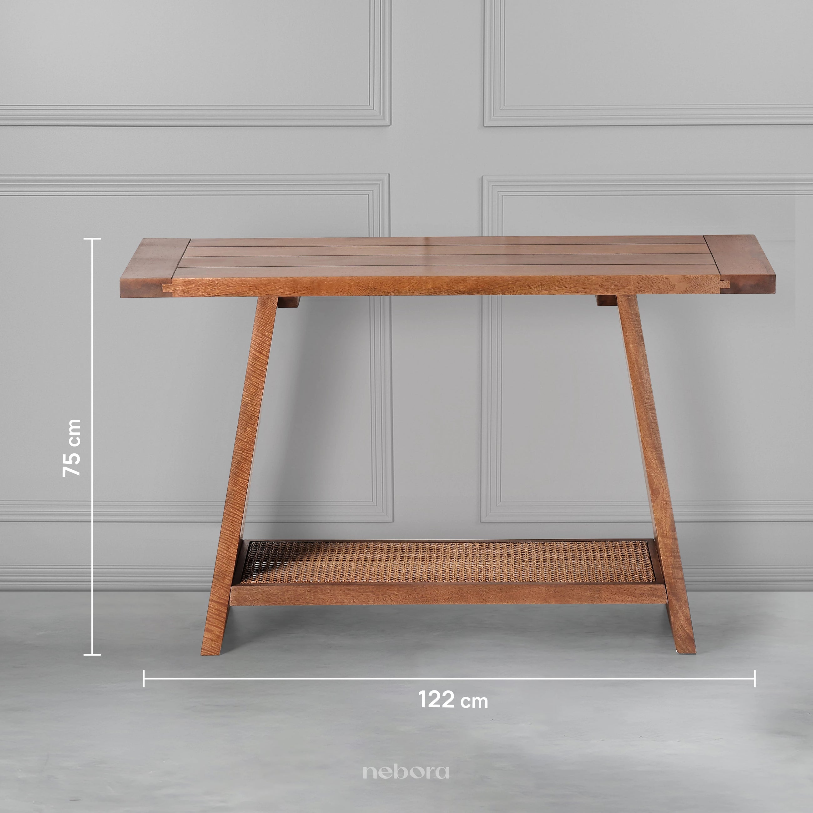 Cane Hearth Console
