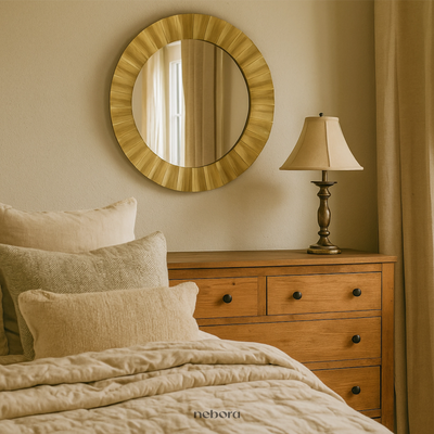 Golden Ripple Mirror