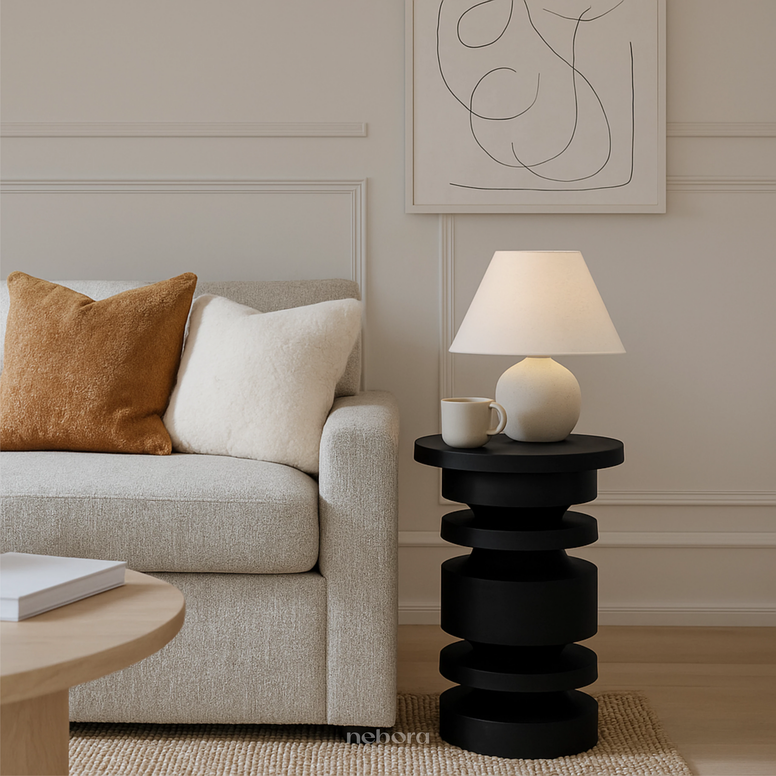 Sculptural Bobbin Table - Product Image 
