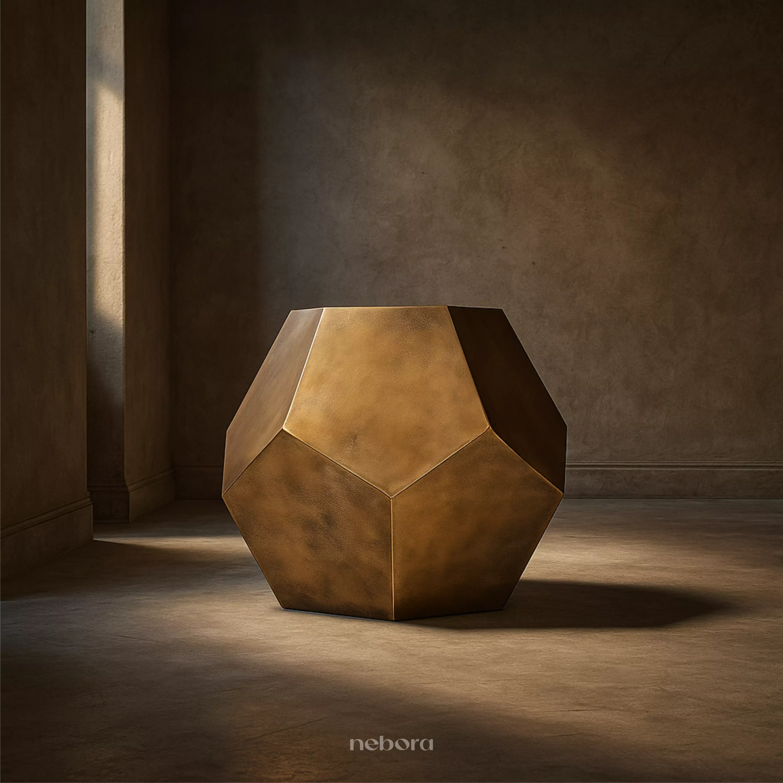 Gilded Hexa Side Table - Product Image 