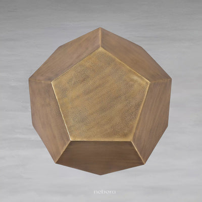 Gilded Hexa Side Table