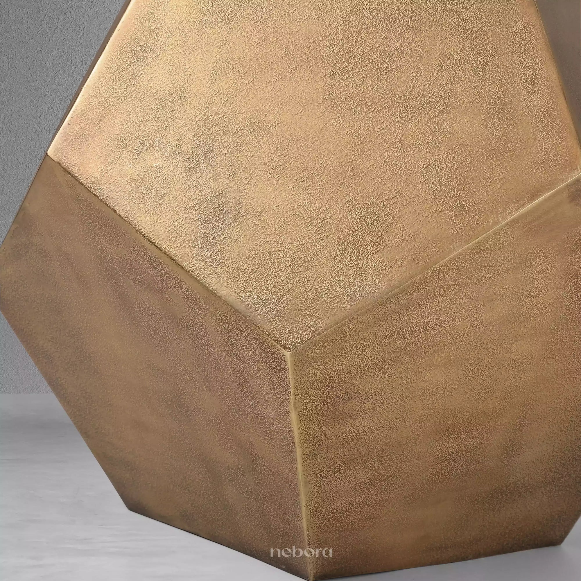 Gilded Hexa Side Table