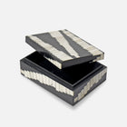 MONOCHROME - IVORY BLACK INLAY BOX SET OF TWO