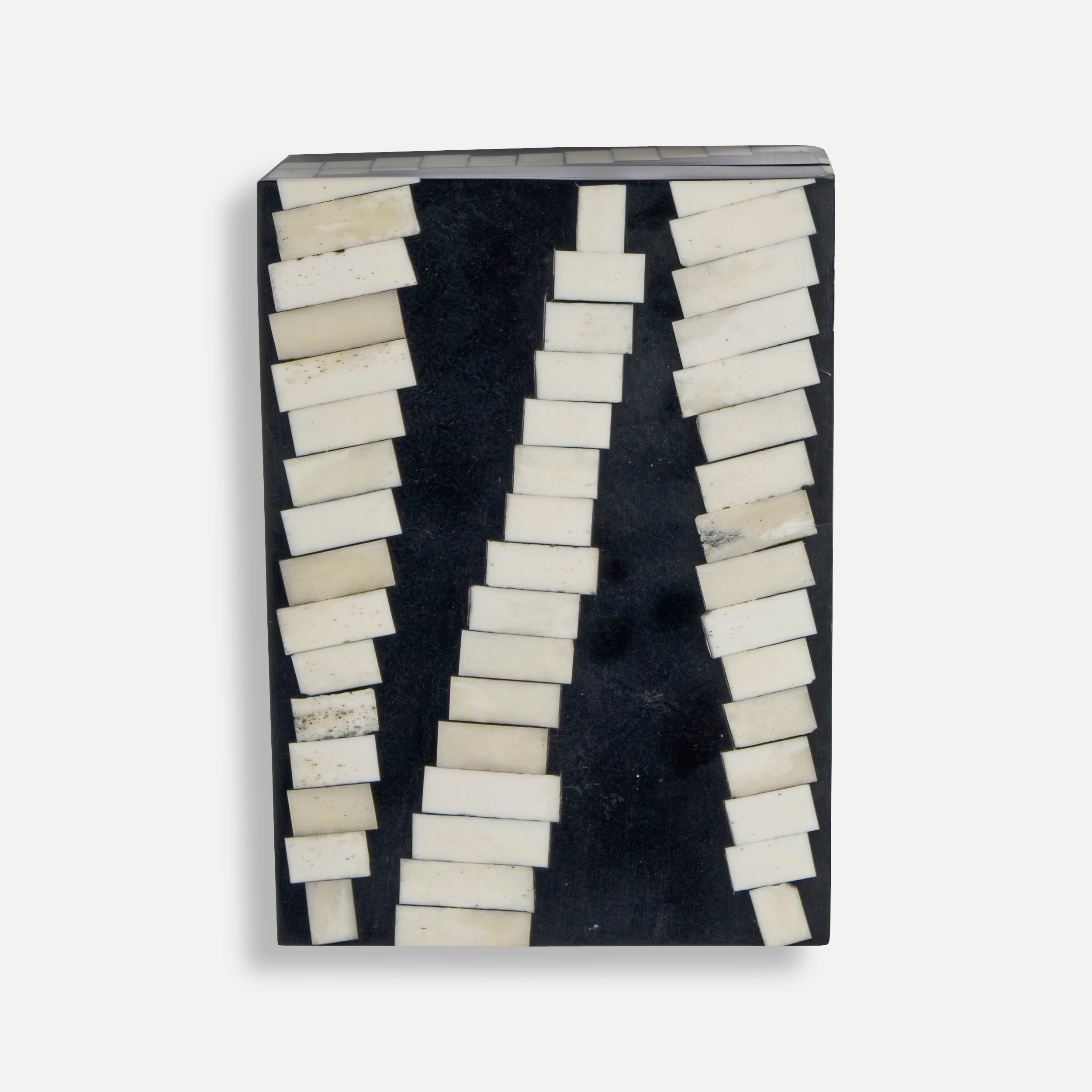 MONOCHROME - IVORY BLACK INLAY BOX SET OF TWO