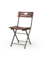 Solid Wood Nakashidar Kursi - Metal Legs