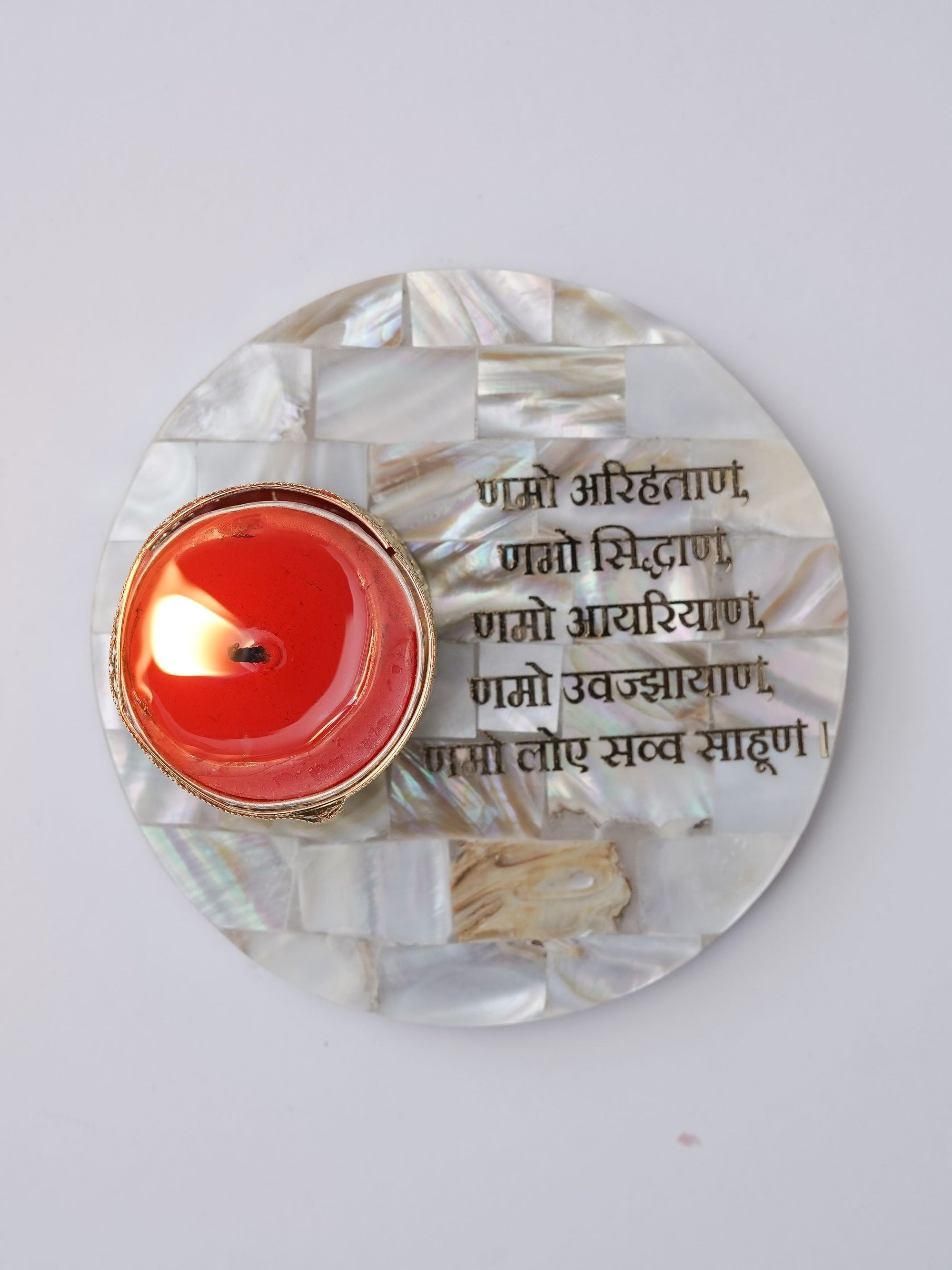 Mother of Pearl Tea Light Holder