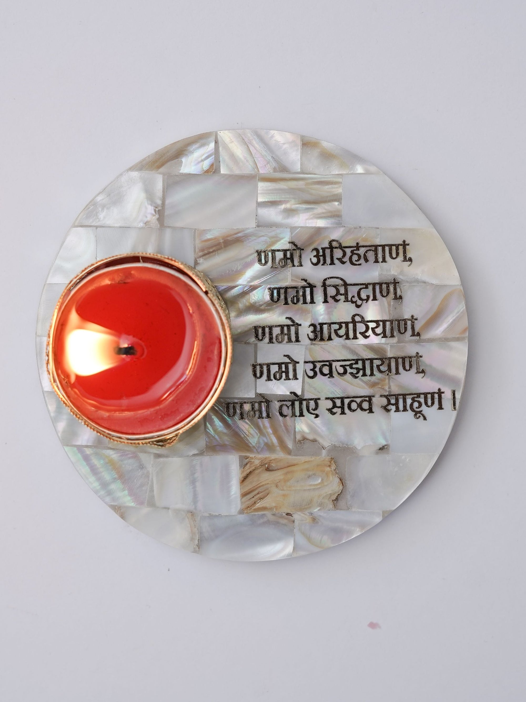 Mother of Pearl Tea Light Holder