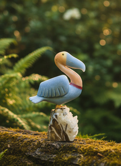 Gemstone Bird sculpture décor