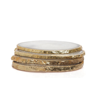 Semi Precious Coasters Set of 4 - Natural Agate
