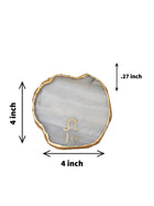 Natural Agate Zodiac Sign Leo Table Coaster