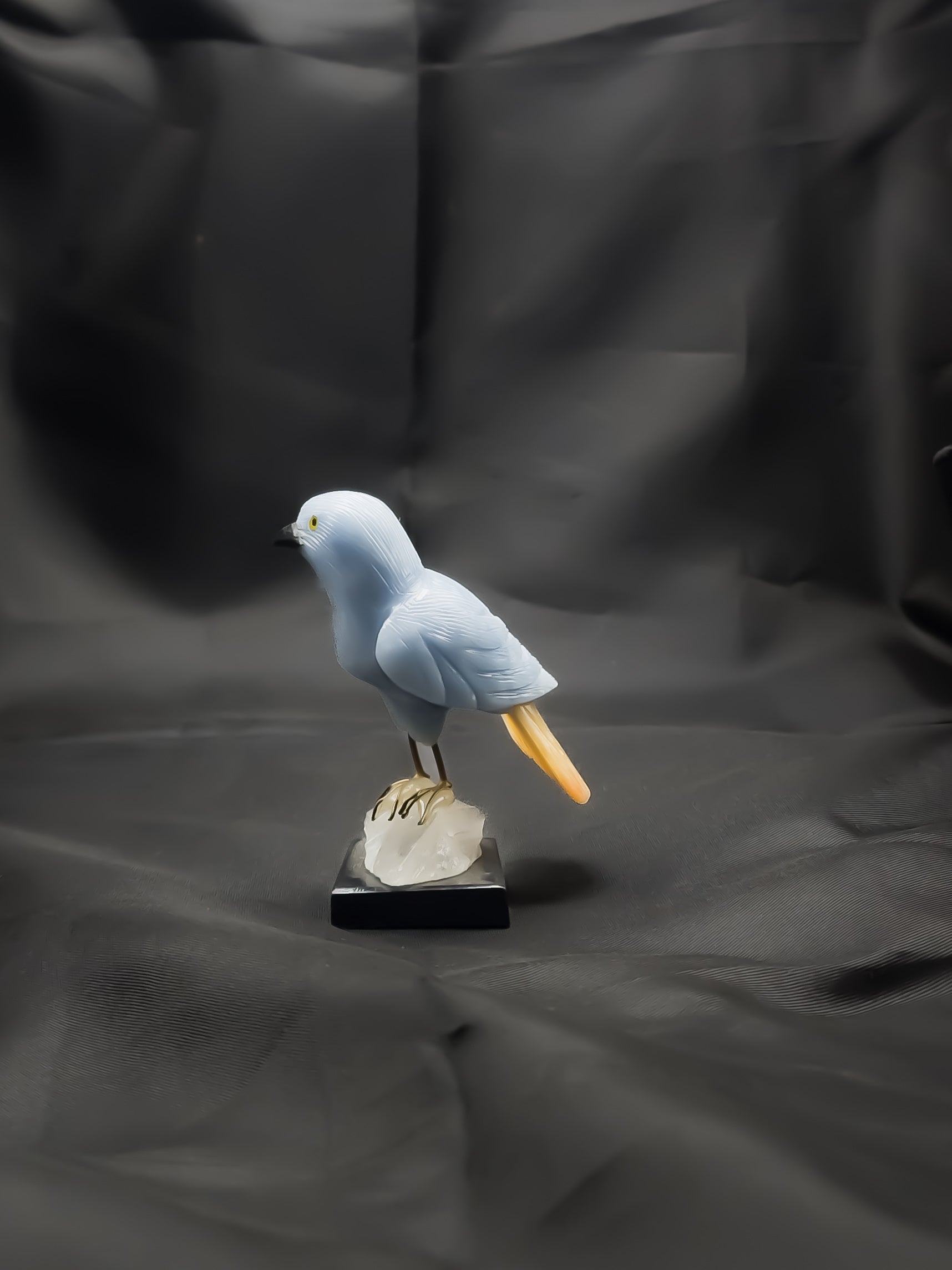 Natural Gemstone Bird sculpture