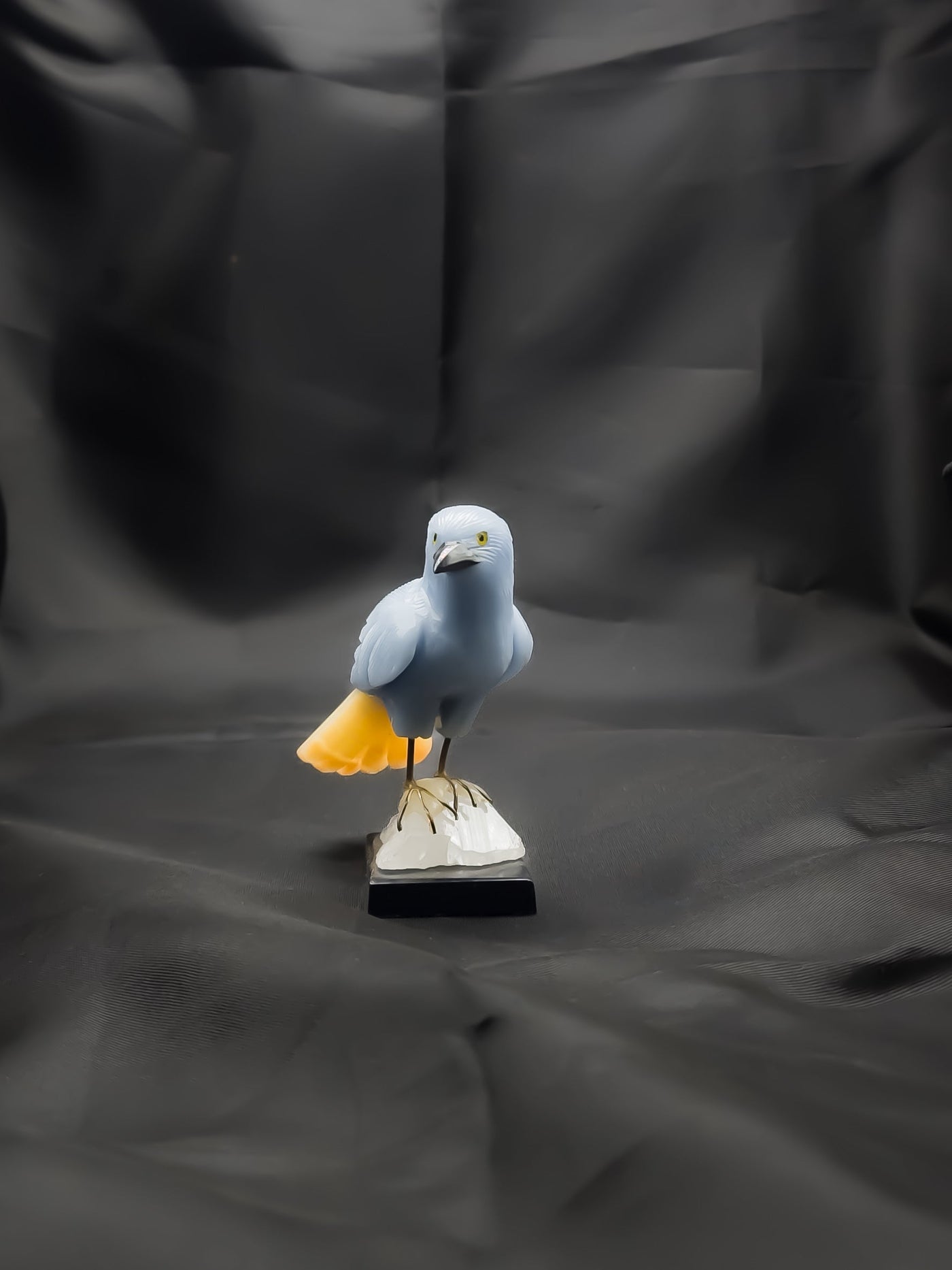 Natural Gemstone Bird sculpture