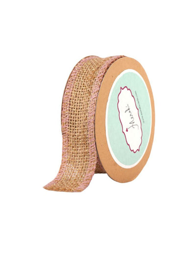 Natural Jute With Edging Ribbon