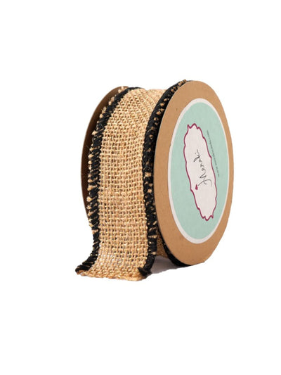 Natural Jute With Edging Ribbon