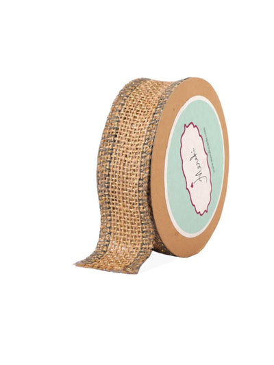 Natural Jute With Edging Ribbon