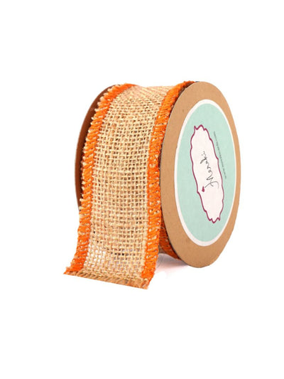 Natural Jute With Edging Ribbon