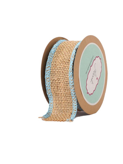 Natural Jute With Edging Ribbon