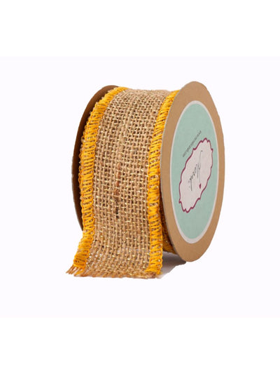 Natural Jute With Edging Ribbon
