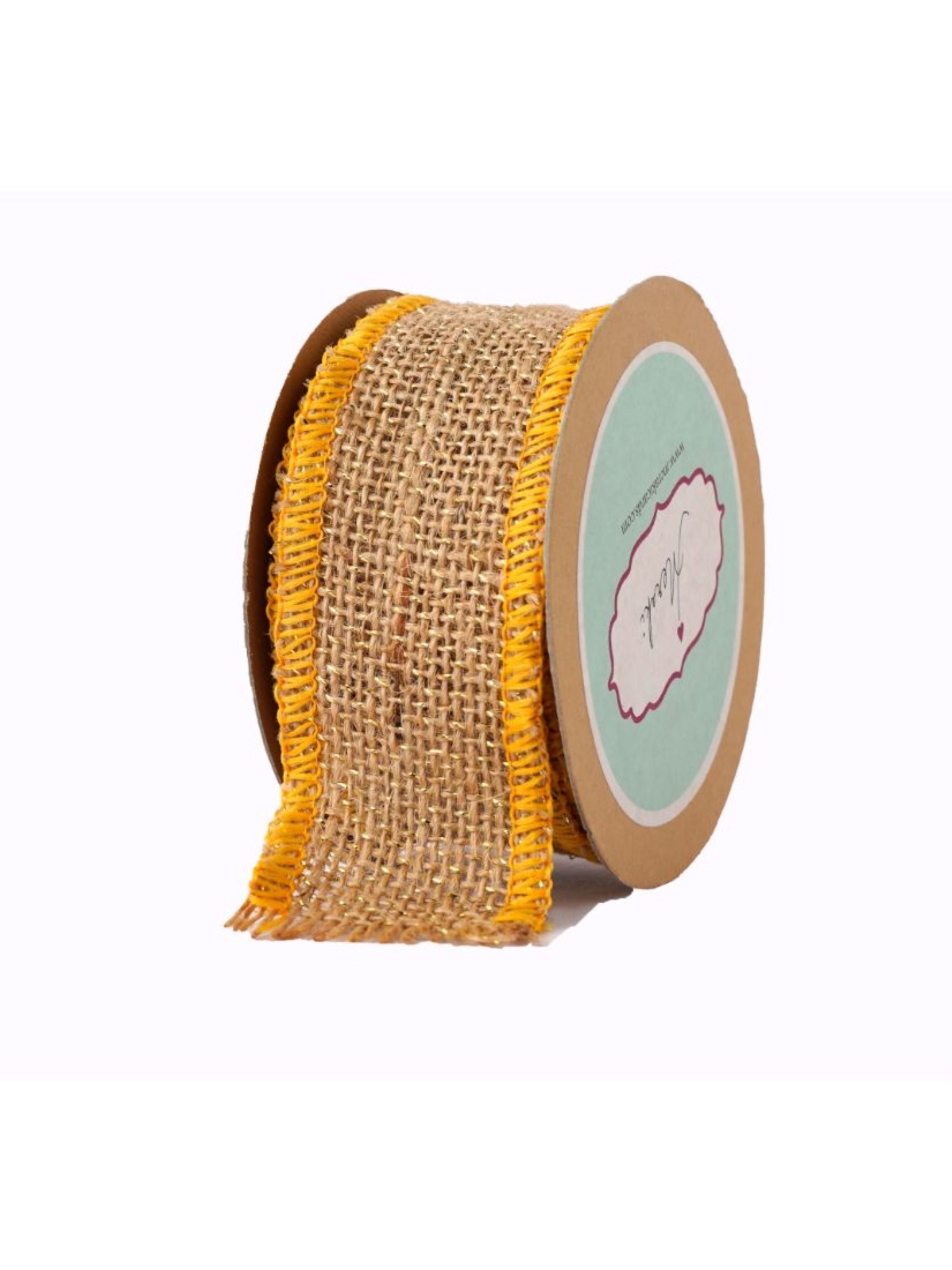 Natural Jute With Edging Ribbon