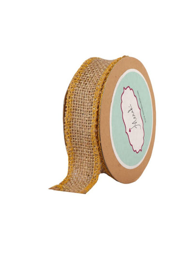 Natural Jute With Edging Ribbon