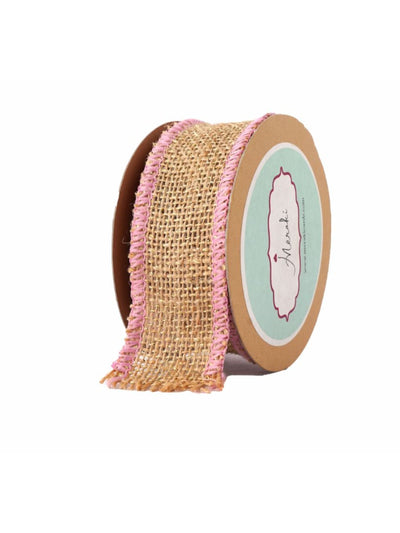 Natural Jute With Edging Ribbon
