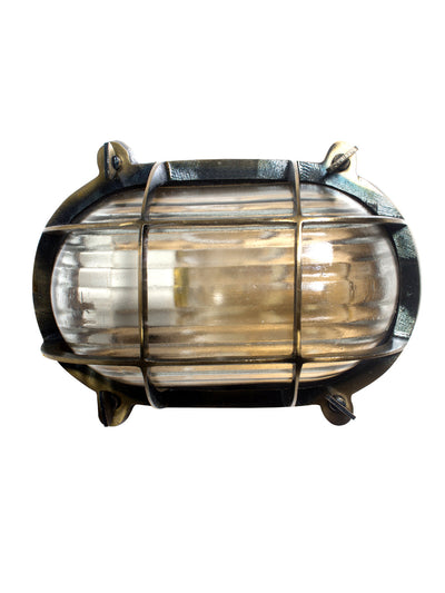 Nautical steampunk bulkhead sconce light fixture