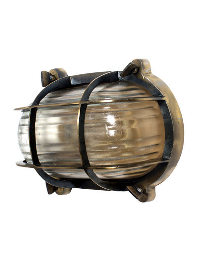 Nautical steampunk bulkhead sconce light fixture