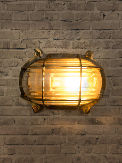 Nautical steampunk bulkhead sconce light fixture