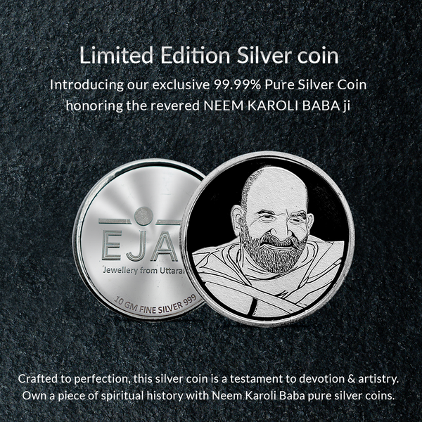 Pure Silver Coins- Special Edition- Neem Karoli Baba