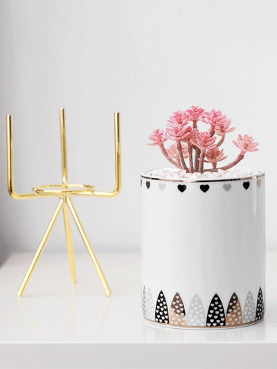 Neher Heart Black Planter