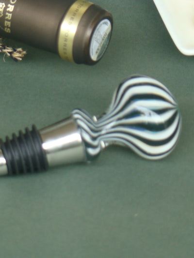 Noir Harmony Handblown Glass Wine Stoppers